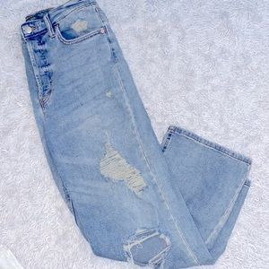 High Rise Straight Jeans
